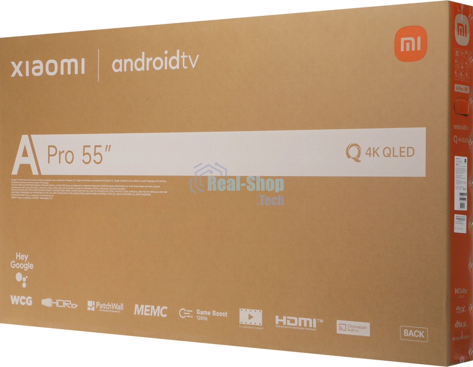 Телевизор Xiaomi TV 55 A Pro 55 2026 L55MB-APRU черный QLED UHD 60Hz Smart TV Android TV