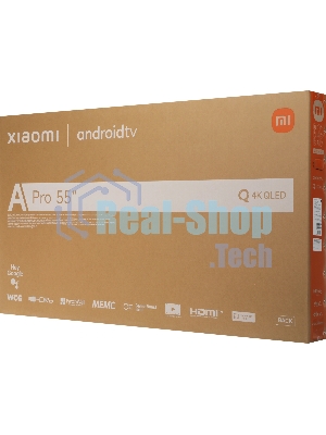 Телевизор Xiaomi TV 55 A Pro 55 2026 L55MB-APRU черный QLED UHD 60Hz Smart TV Android TV