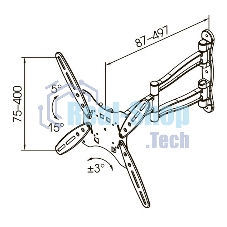 Кронштейн для телевизора Kromax TECHNO-5 белый 15