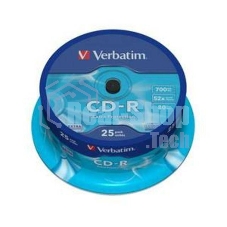Диск CD-R Verbatim 700Mb 52x Cake Box (25шт) (43432)