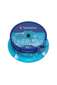 Диск CD-R Verbatim 700Mb 52x Cake Box (25шт) (43432)