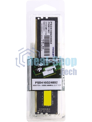 Оперативная память Patriot Signature, DDR4, 16GB (1x16 GB), 2400 MHz, CL17, DIMM