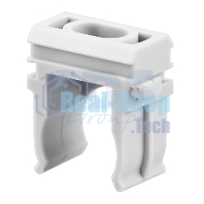 Крепеж-клипса для труб Rexant, Ø16 мм, серый, 100 шт./уп.