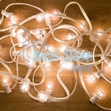 Гирлянда Neon-night LED Galaxy Bulb String 10м, белый каучук, 30 лампx6 LED белый, влагостойкая IP65
