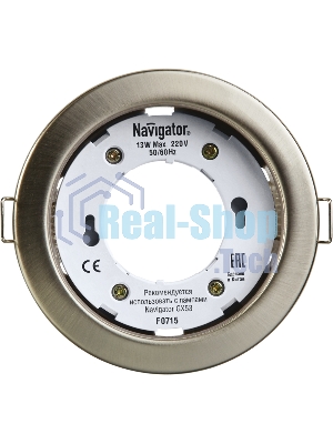 Светильник Navigator NGX-R1-004-GX53 IP20 сатин/хром