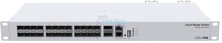 Коммутатор в стойку MikroTik CRS326-24S+2Q+RM, 24х SFP+, 2x QSFP+