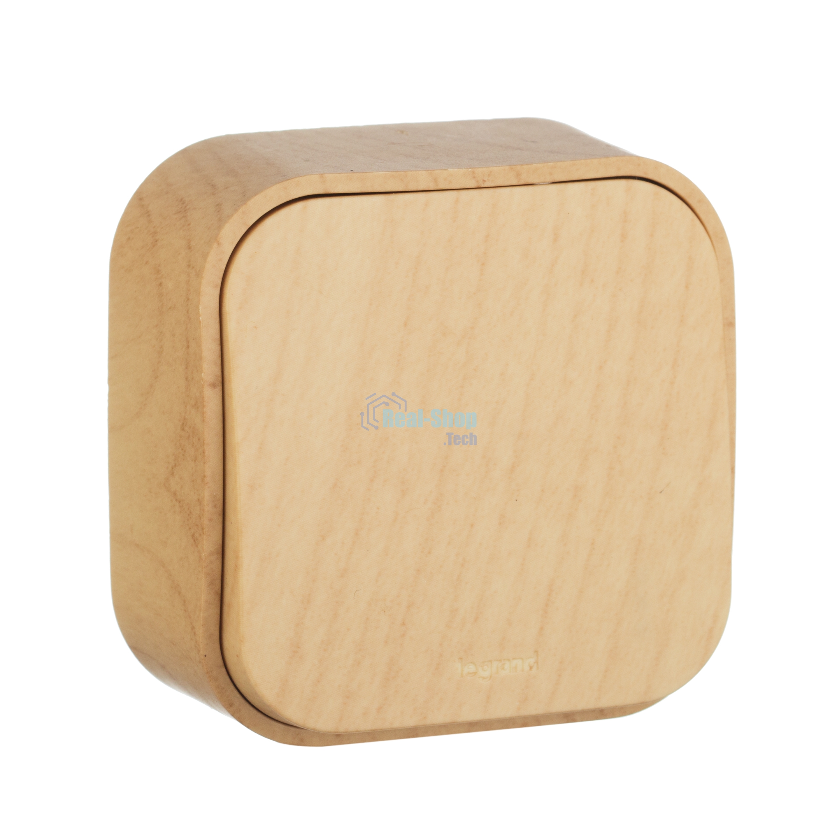 Выключатель 10A 1-клав., дерево Quteo