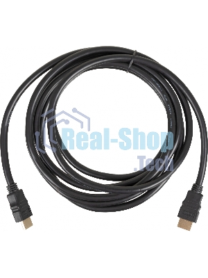 Кабель соединительный аудио-видео HDMI (m)/HDMI (m) 3м. феррит.кольца позолоченные контакты черный (NO NAME)