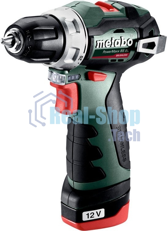 Дрель-шуруповерт Metabo PowerMaxx BS BL 12, 12 В, 2 Ач, 38 Нм, бесщеточный