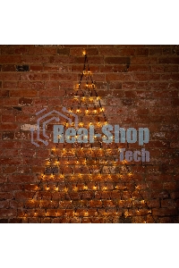 Гирлянда Neon-night Сеть 2х2х1.5 м, свечение с динамикой, прозрачный ПВХ, 136 LED, 230 В, цвет свечения теплый белый