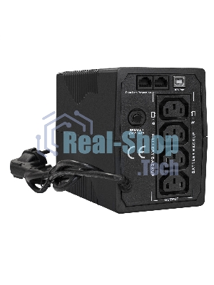 Источник бесперебойного питания ExeGate Power Smart ULB-1000.LCD.AVR.4C13.RJ.USB 1000VA/550W, LCD, AVR, 4*C13, RJ45/11,USB, черный
