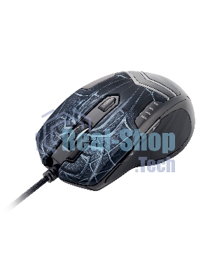 Мышь проводная GMNG XM007 черный/красный, 10000 dpi, USB, кнопки - 7