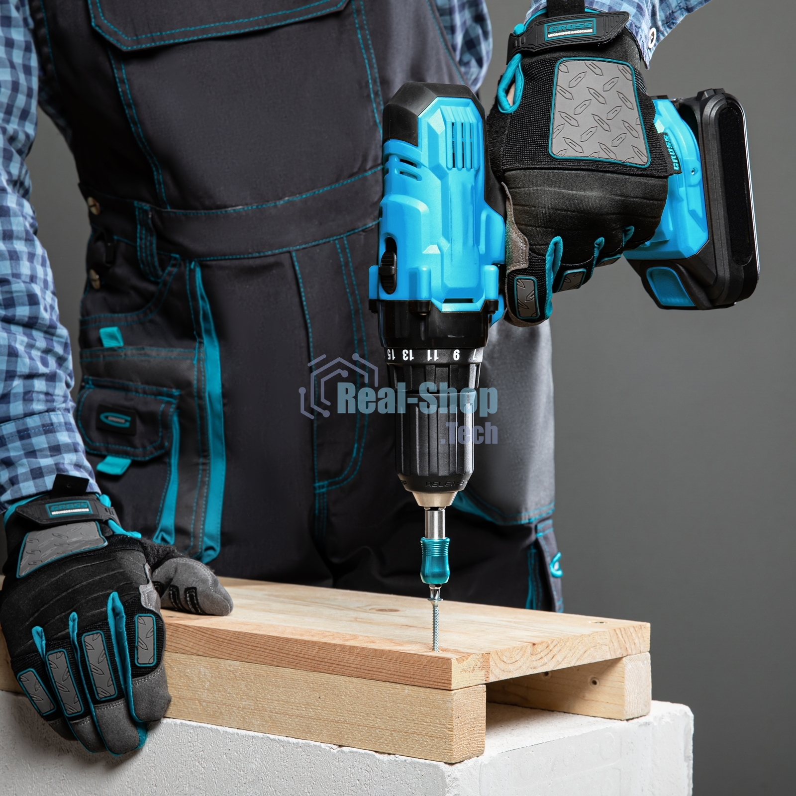 Адаптер для бит Gross 11342 с держателем и двойным магнитом, 1/4