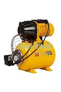 Насосная станция Denzel PS1100С 1100 Вт, 4500 л/ч, ресивер 24 л, подъем 46 м, чугун