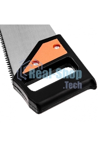 Ножовка по дереву Sparta 450 мм, 5-6 TPI, каленый зуб, пластиковая рукоятка