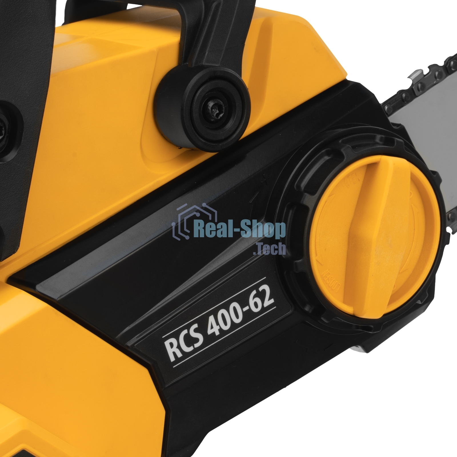 Пила цепная аккумуляторная бесщет. Denzel RCS 400-62, 400 мм, Li-ion, 62В