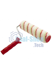 Валик Сибртех Эмали, 250 мм, ворс 12 мм, D 48 мм, D ручки 8 мм, полиамид,полиакрил