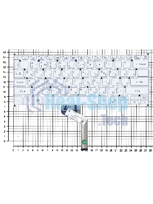 Клавиатура для ноутбука Acer Swift 5 SF514-52T серебристая с подсветкой