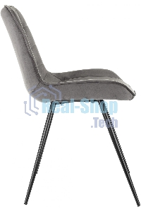 Стул для дома Бюрократ CH-K2 т. серый Holland 18 металл черный на ножках