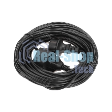 Удлинитель-шнур PROconnect ПВС 3х0,75 мм², 20 м, с/з, 6А, 1300 Вт, IP20, черный