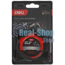 Измерительный и разметочный инструмент Deli Рулетка Deli DL370528 5мx28мм, метрическая