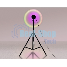 Атмосферная светодиодная настольная лампа Ambrella light DE8387 BK черный LED RGB 3W (ПДУ RGB)