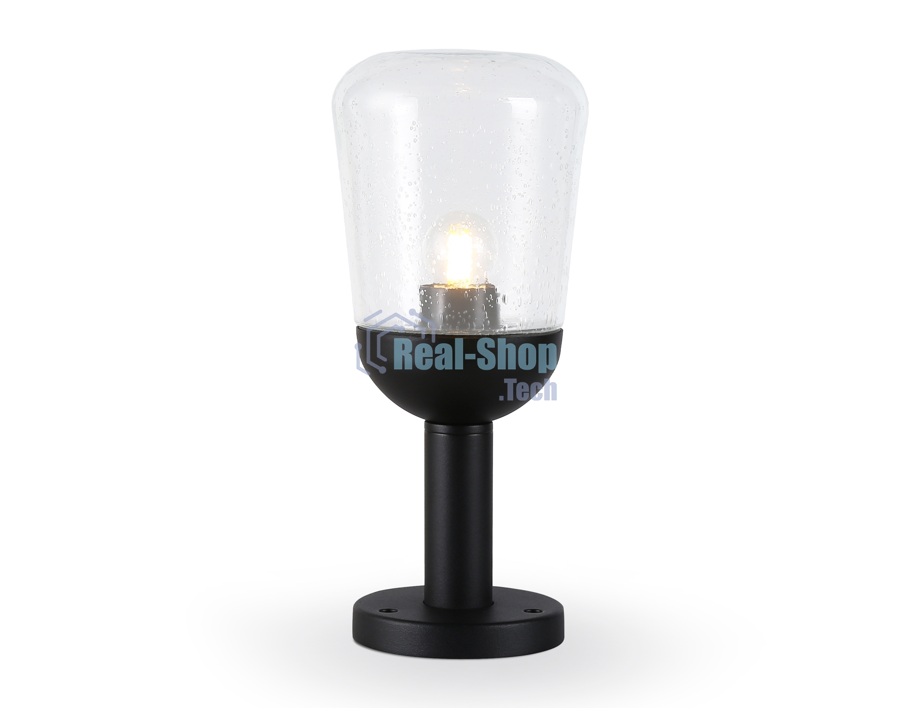 Светильник Ambrella light ST2085 BK/CL черный/прозрачный IP54 E27 max 40W D150*350