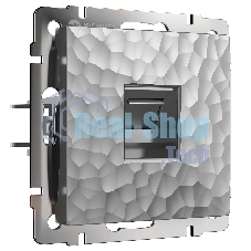 Розетка Ethernet RJ-45 (серебряный)