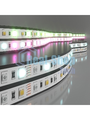 Лента светодиодная 60Led 14,4W IP20 RGB 6500K холодный белый (5050+5050 24V 60Led 14,4W IP20 RGBW)