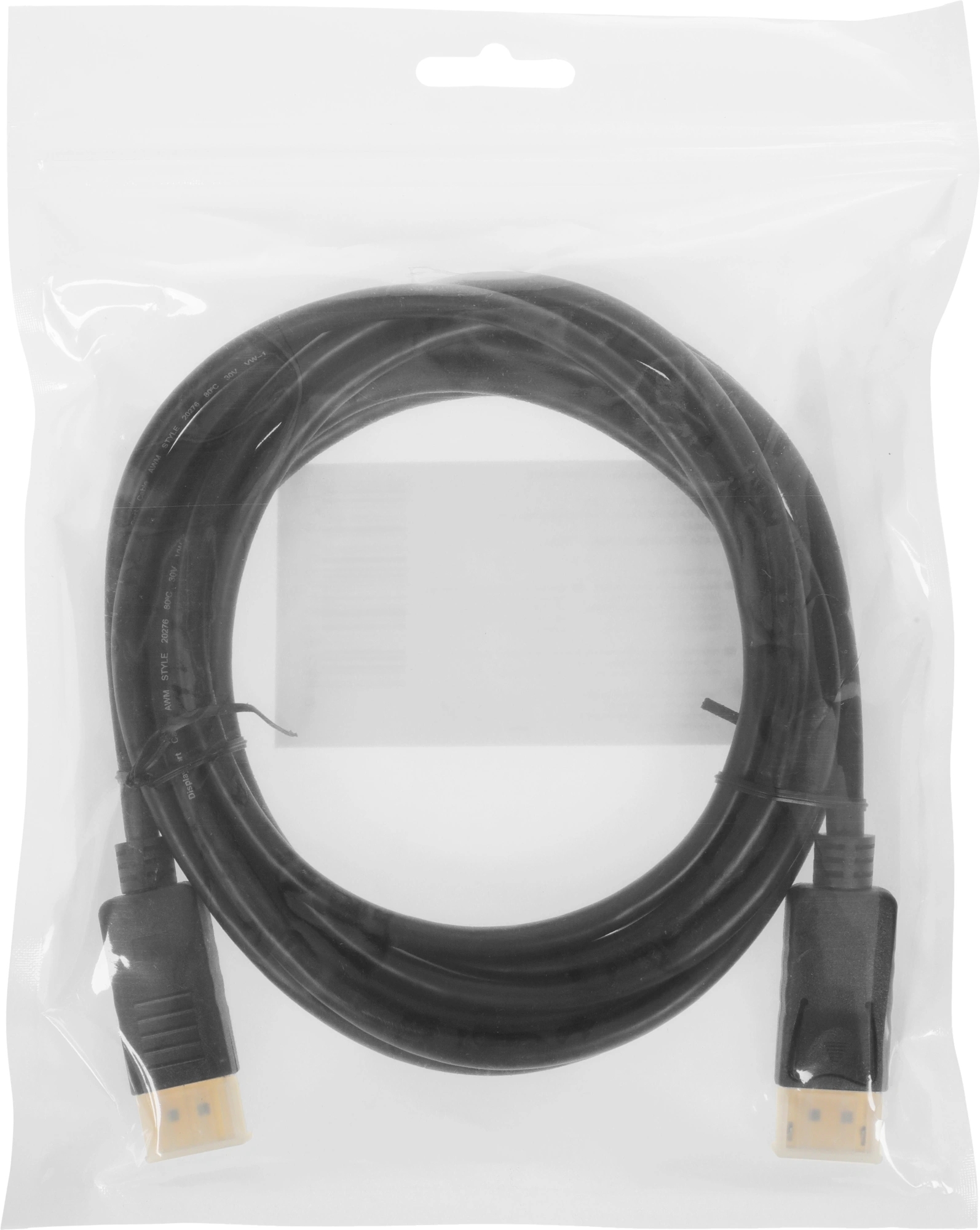 Кабель KingPrice KP-DP-v1.2-3m DisplayPort (m) DisplayPort (m) 3м черный