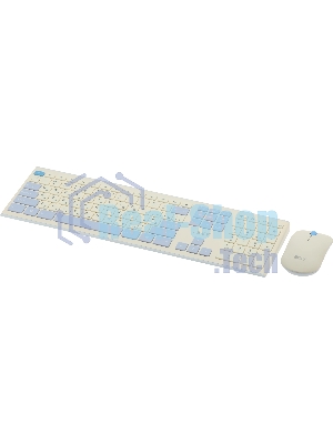 Комплект клавиатура + мышь Acer OCC205 беспроводной USB, 1200 dpi, белый/голубой