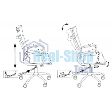 Кресло руководителя Бюрократ CH-993/grey серый, искусственная кожа, крестовина хром
