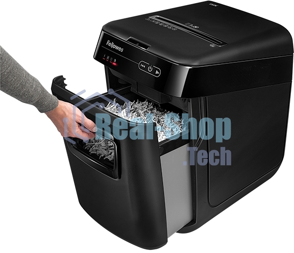 Шредер Fellowes AutoMax 130C (секр.P-3)/фрагменты/130лист./32лтр./пл.карты