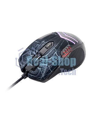 Мышь проводная GMNG XM007 черный/красный, 10000 dpi, USB, кнопки - 7