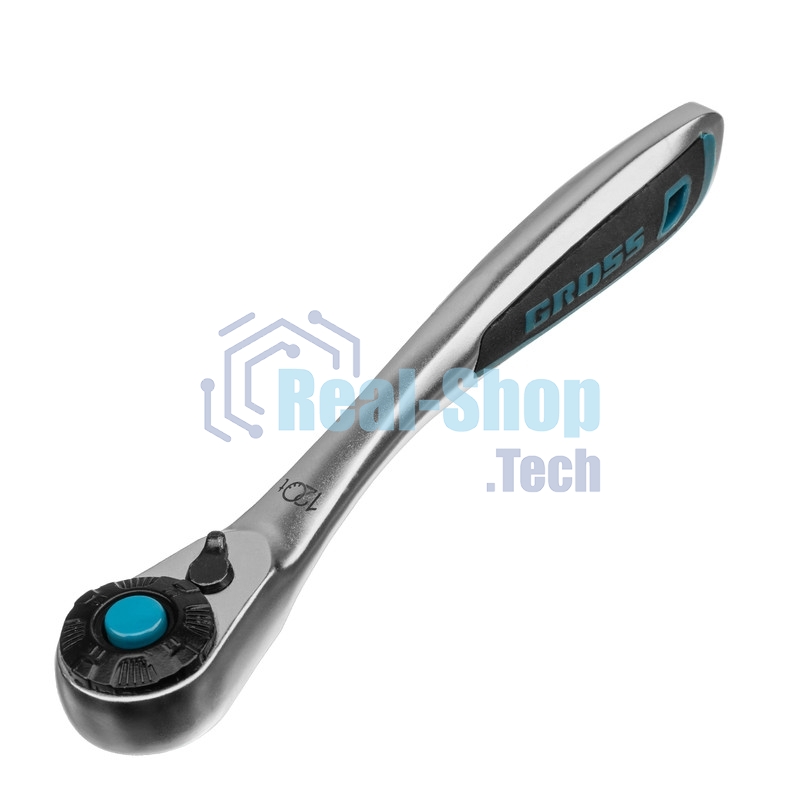 Набор торцевых головок Gross, трещотка 120 зубьев, 12 предметов, 1/4