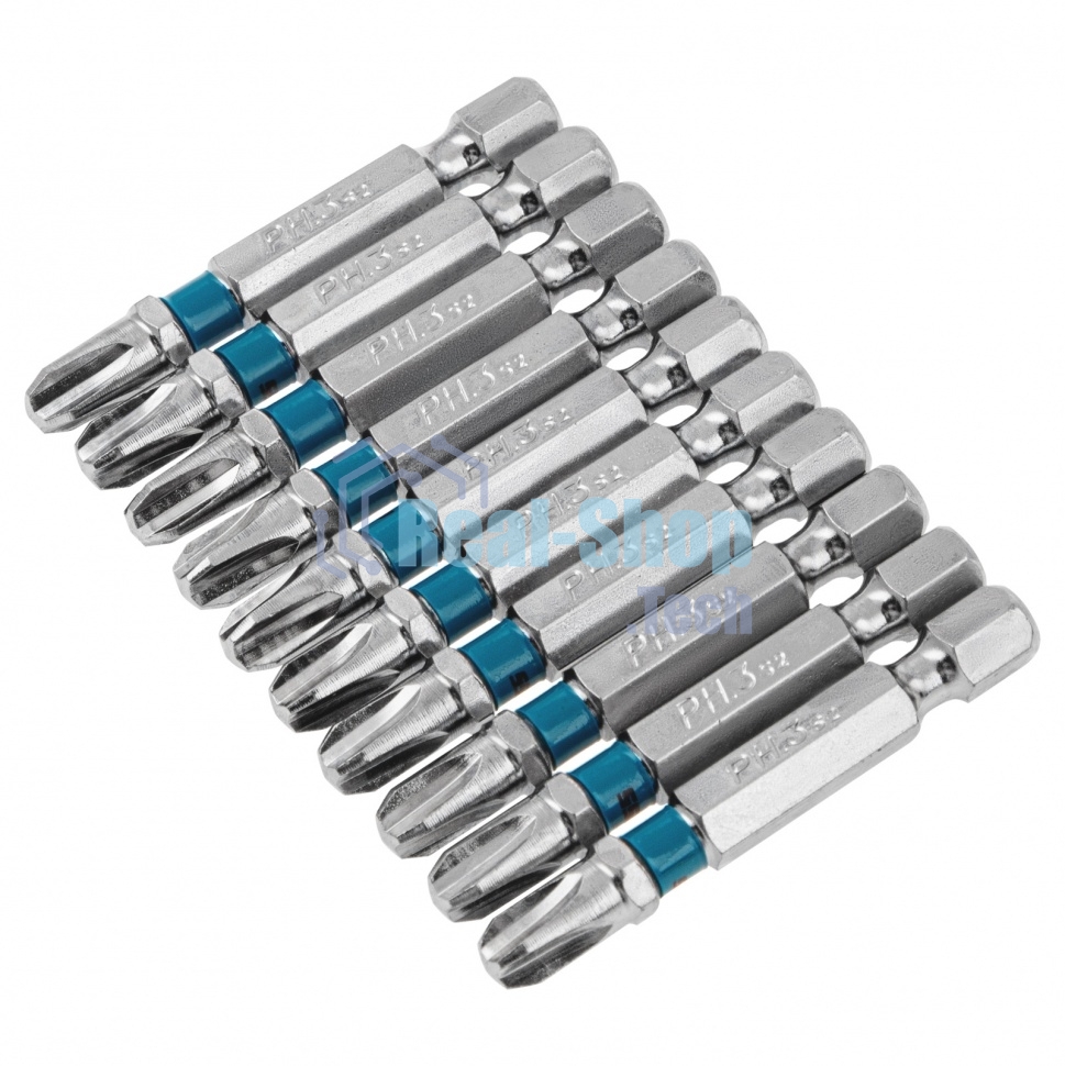 Набор бит Gross PH3х50, сталь S2, 10 шт.