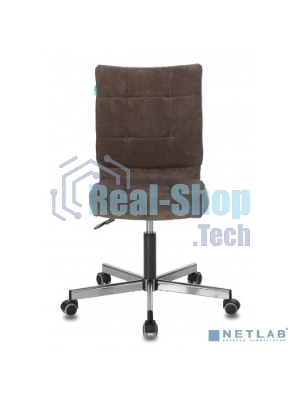 Кресло Бюрократ CH-330M/LT-10 темно-коричневый, экокожа, 120 кг, механизм качания, без подлокотников