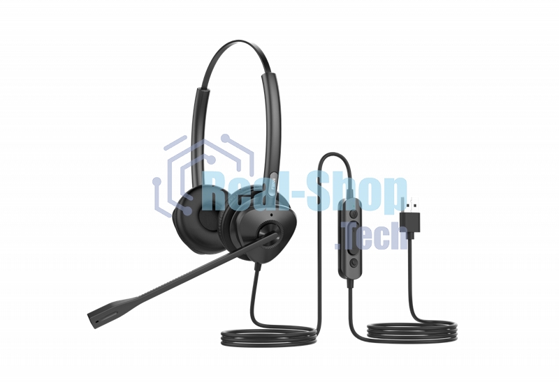 Гарнитура проводная бинауральная USB-гарнитура Fanvil, HT302-U, стерео, HD звук, USB