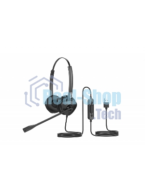 Гарнитура проводная бинауральная USB-гарнитура Fanvil, HT302-U, стерео, HD звук, USB