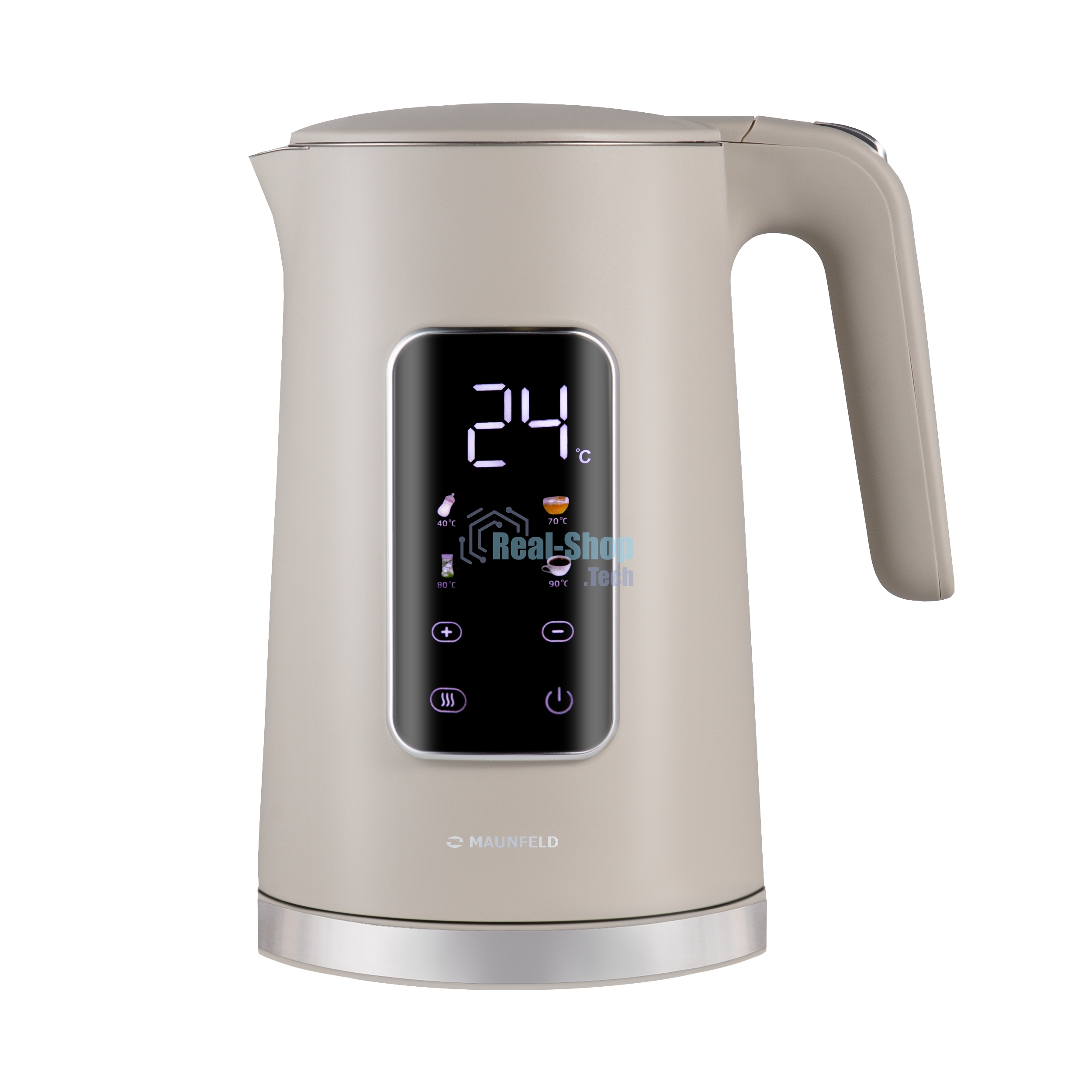 Чайник электрический Maunfeld MGK-635DBG бежевый, 1,7 л, 2200 Вт
