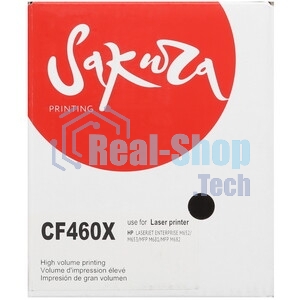 Картридж лазерный Sakura CF460X (HP 656X) для HP Color LaserJet Enterprise M652dn/M652n, M653dn/M653x, черный, 27 000к.