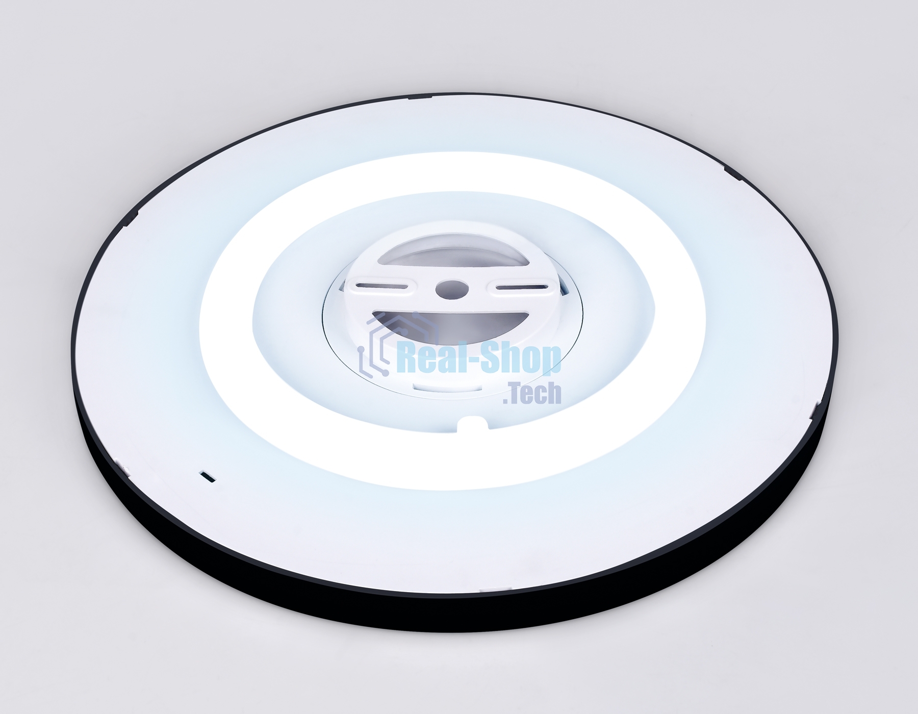 Потолочный светодиодный светильник Ambrella light FZ3050 BK черный IP44 24W+10W 6400+6400К D300*40 (Без ПДУ)