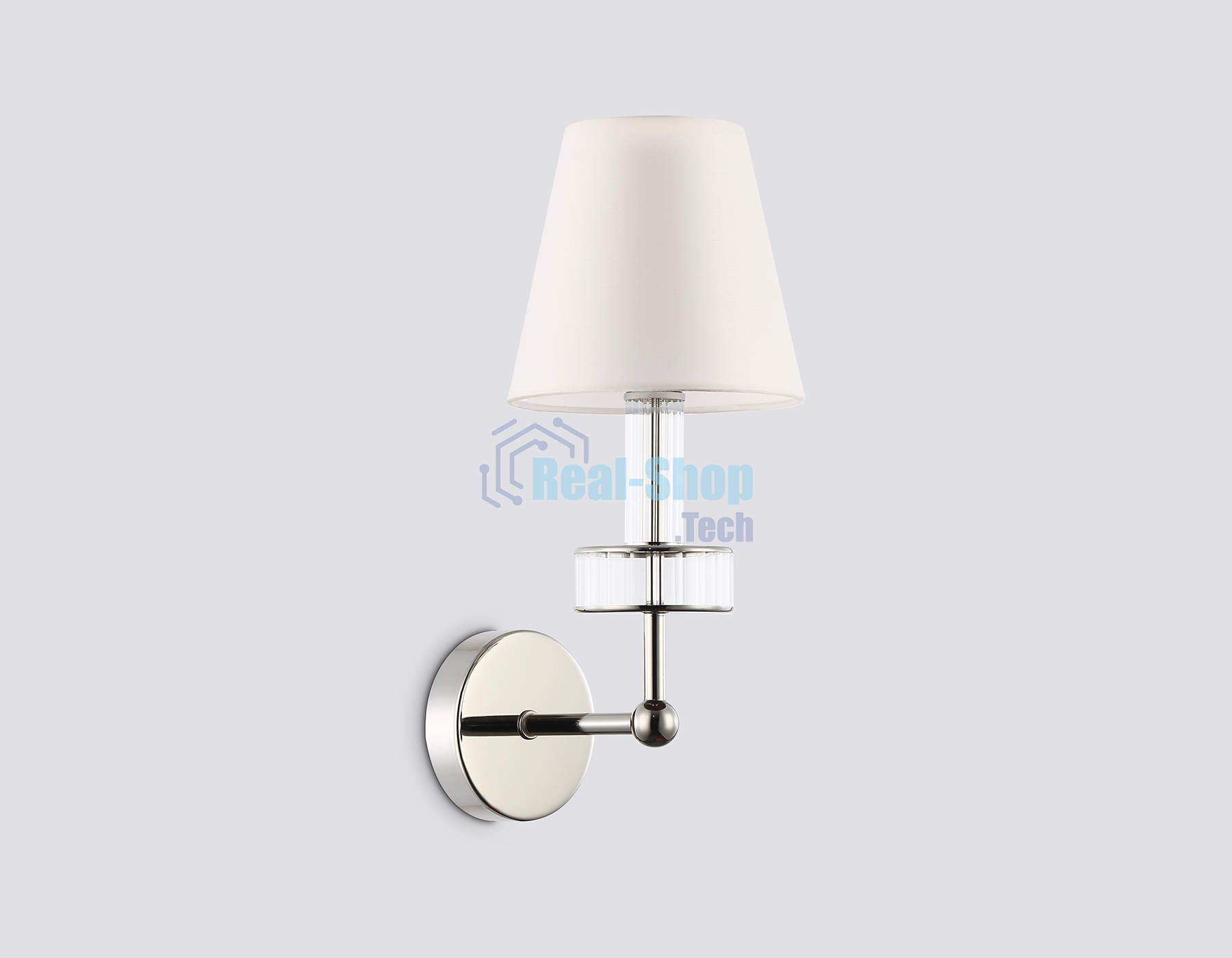 Настенный светильник Ambrella light LH71005 BN/WH никель/белый E14 max 40W 210*150*355