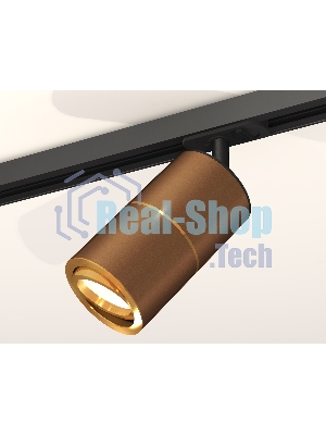 Светильник Ambrella light XT7404001 SCF/PYG/SBK кофе песок/золото желтое полированное/черный песок MR16 GU5.3