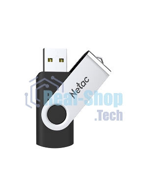 Флешка USB Netac U505 (NT03U505N-256G-32BK), 256Gb, USB 3.0, R/W 110/45, черный/серебристый