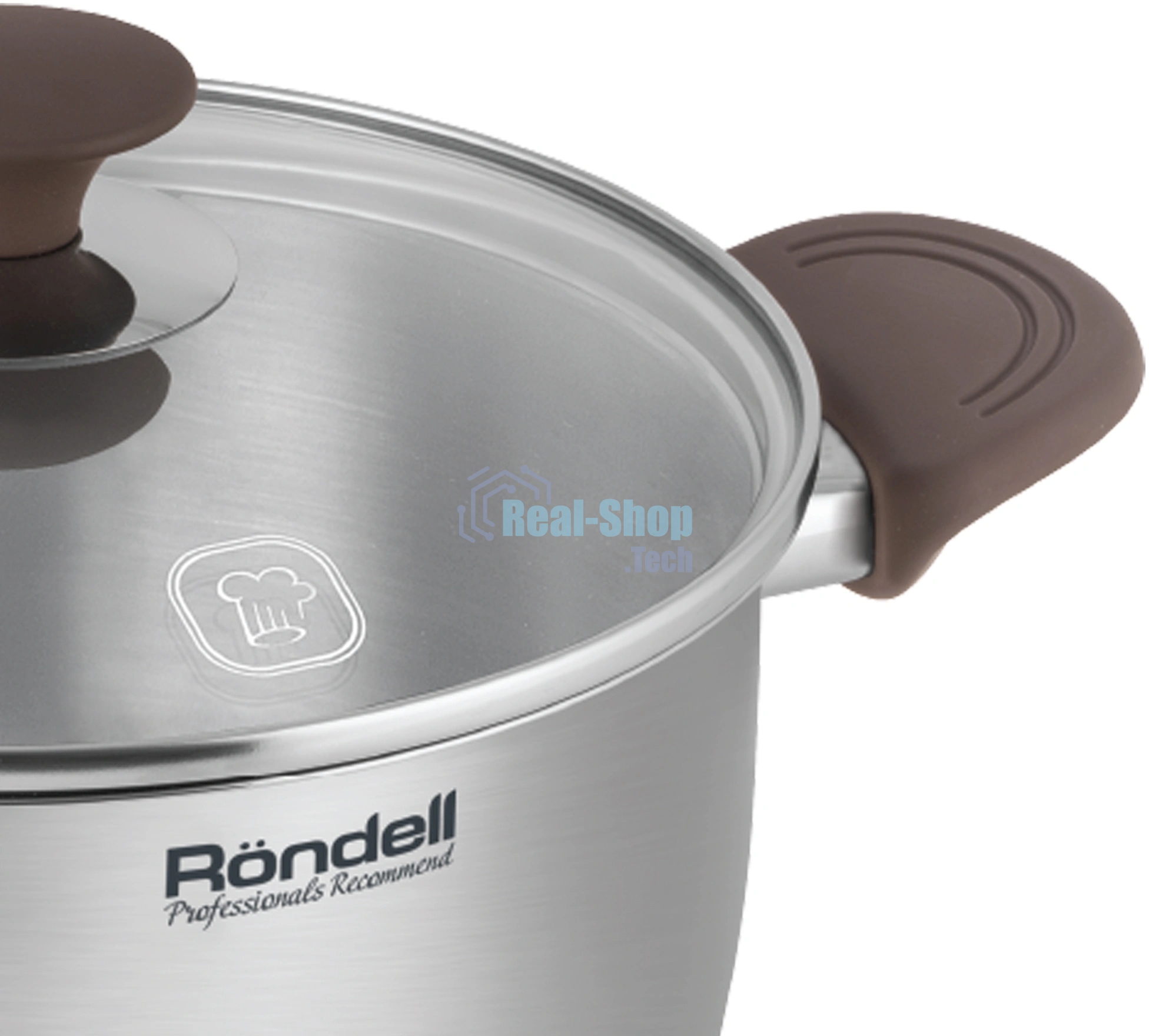 Кастрюля Rondell Coffee Bean RDS-1645, 5.7 л, 24 см, без крышки, стальной