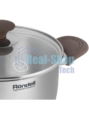 Кастрюля Rondell Coffee Bean RDS-1645, 5.7 л, 24 см, без крышки, стальной