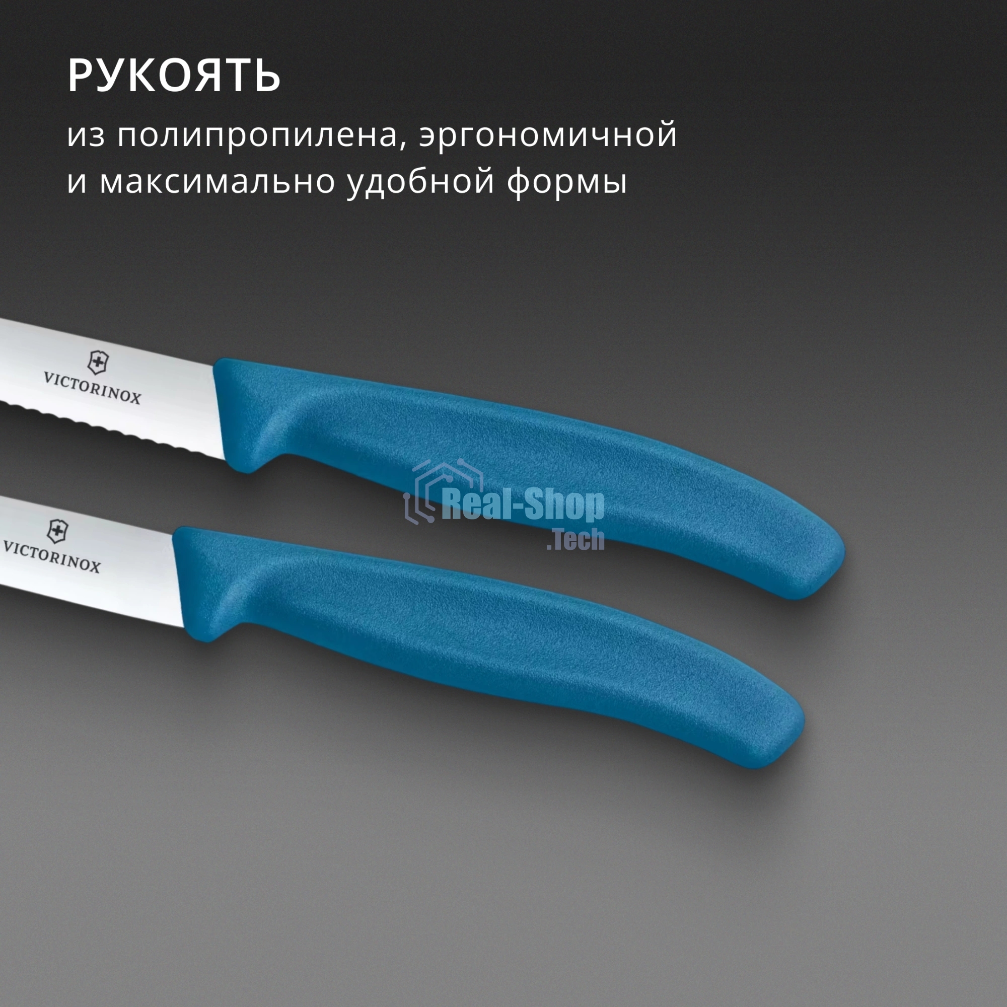 Набор ножей Victorinox Swiss Classic 6.7792.2C1 компл.: 2предм. синий европодвес