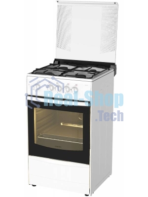 Плита газовая Darina 1B GM 441 105 W белый, конфорок 4 шт, духовка 50 л, 50 см x 85 см x 51 см