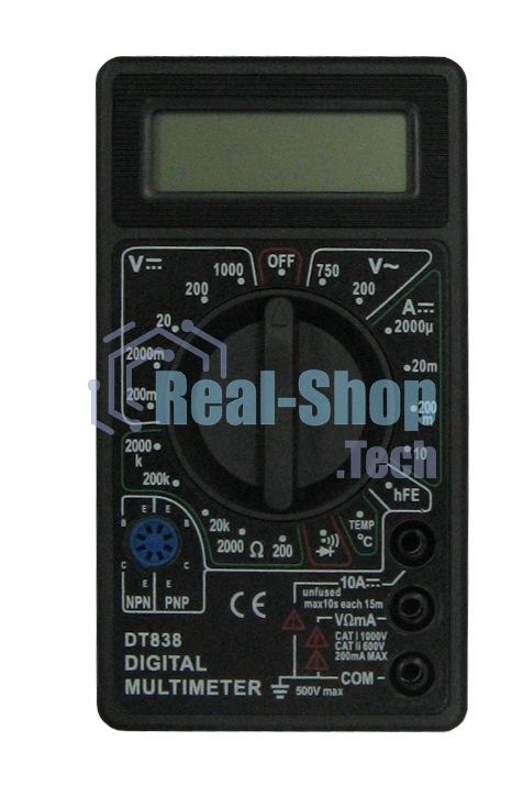 Инструменты Ресанта DT 838 Мультиметр 61/10/513 3,5 разр ж/к дисплей, 20 режимов